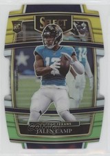 2021 Panini Select Concourse Green & Yellow Prizm Die-Cut Jalen Camp #97 2l4