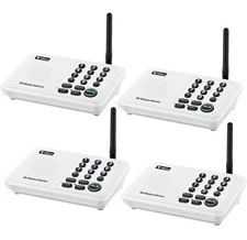 10-Channel Call ALL Wuloo Wireless Intercoms System for Home Room Talking 4PACK 