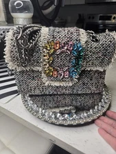 Kurt Geiger Crystal Tweed Crossbody Nwot rare
