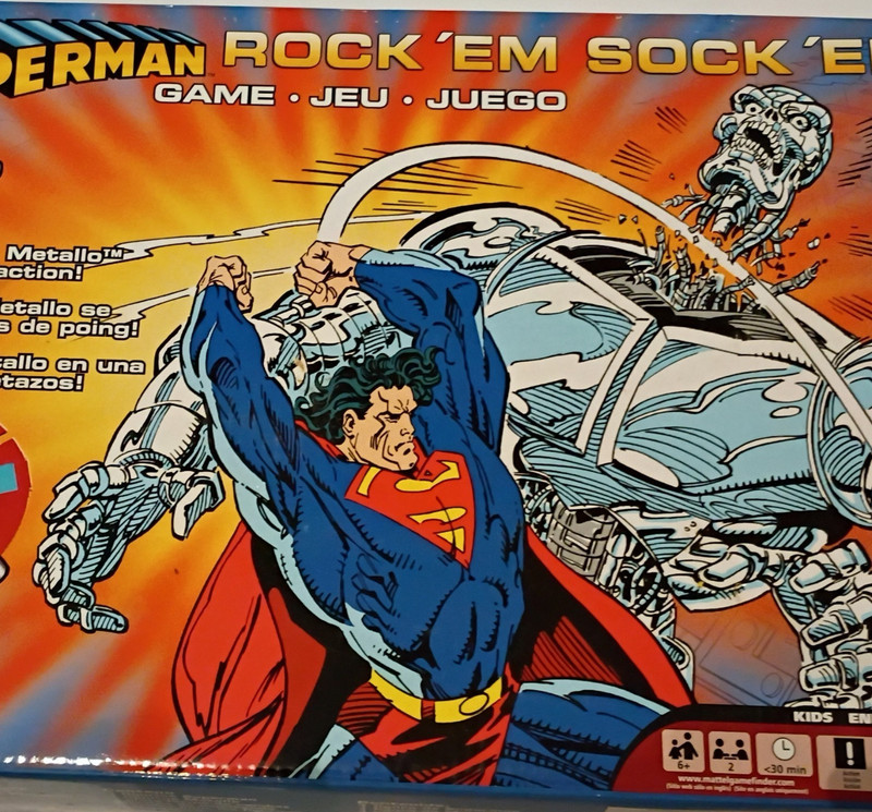 Mattel Superman Rock 'Em Sock 'Em Game 2016 Plastic Action Toy