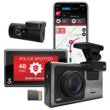 Cobra Smart Dash Cam Rear Cam SC 400D , UHD 4K Resolution, Wi-Fi GPS