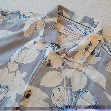 Tommy Bahama Shirt Men's XL Floral Heritage Tortola Silk Original Fit Hawaiian