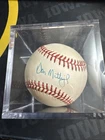 DON MATTINGLY SIGNED AMERICAN LEAGUE BASEBALL PLUS CASE. No COA. Yankees