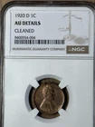 1920 D Lincoln Cent AU Details