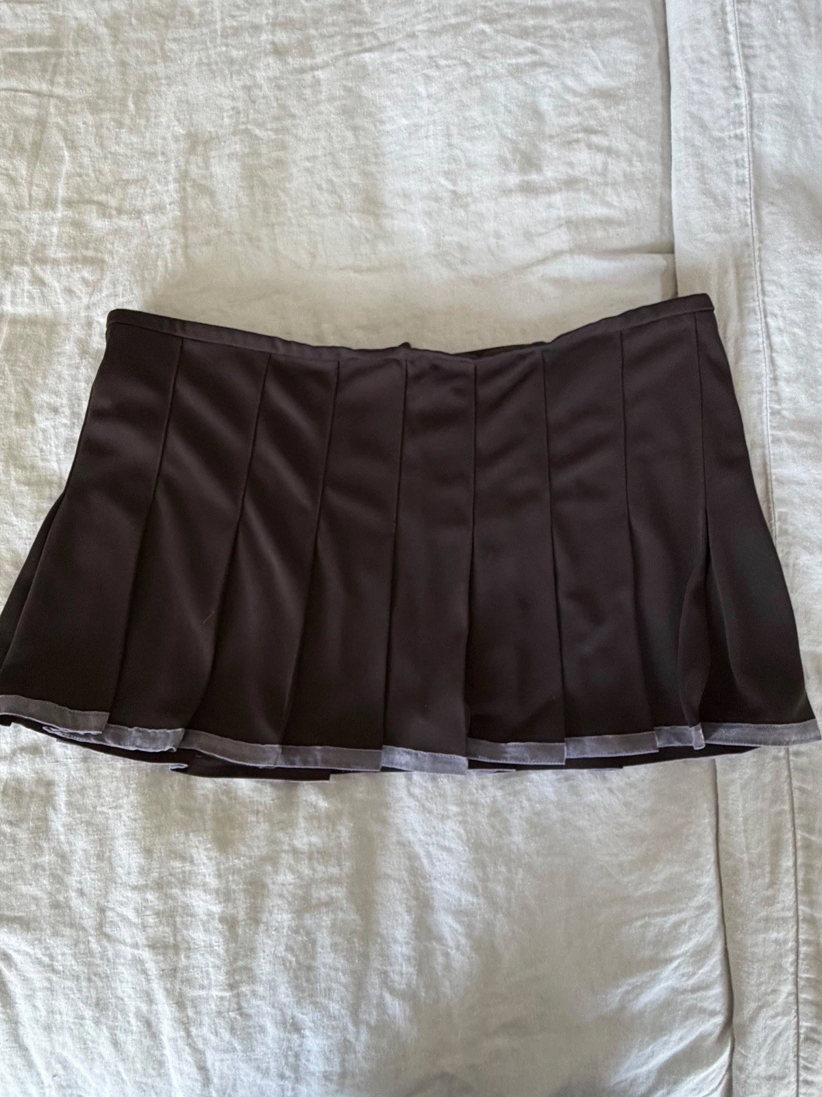 Chrome Hearts 2 Piece Pleated Mini Skirt Set And Halter Size Small Dark Brown
