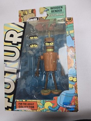 TOYNAMI FUTURAMA SERIES 9 WOODEN BENDER ACTION FIGURE NEW SEALED U.S.