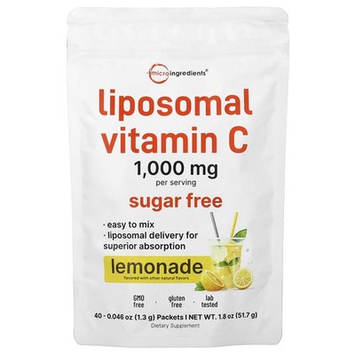 Liposomal Vitamin C, Lemonade, 40 Packets, 0.046 oz (1.3 g) Each