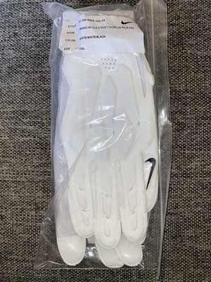 NEW Nike D-Tack Football Gloves HydPlus Palm Pad White Size 2XL
