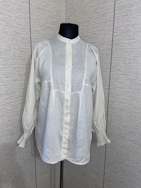 Women Weekend Max Mara Shirt Ivory Linen M