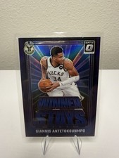 Giannis Antetokounmpo Winner Stays Holo 2024-25 Donruss Optic Bucks #4