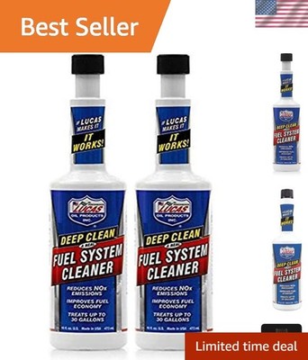 Lucas 12PK Fuel System Cleaner   16 oz Bottles for Improved MPG & Performance