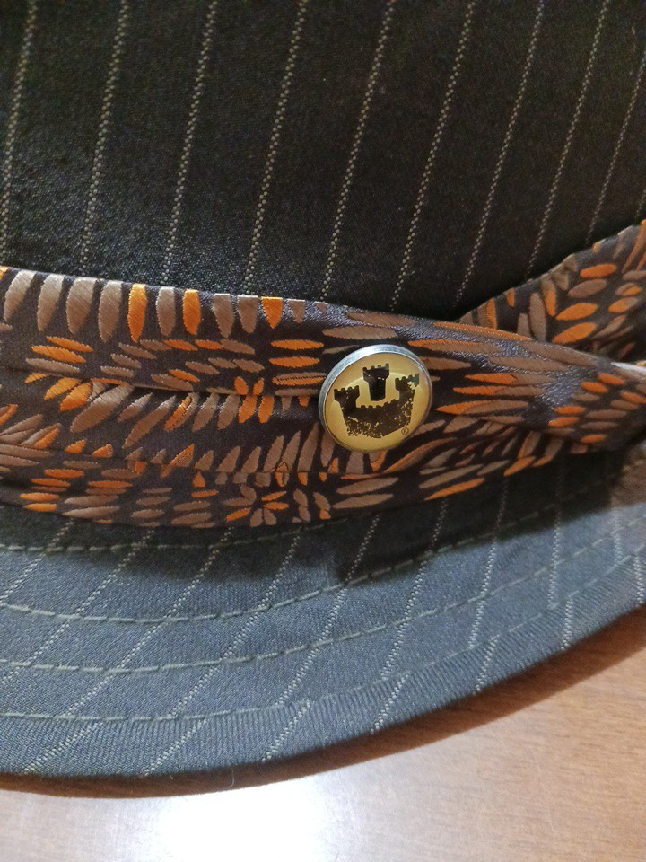 Goorin Bros Striped Fedora Hat in Medium Size