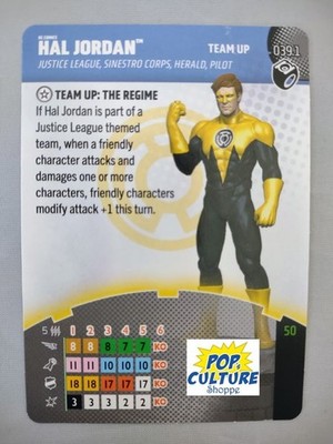HEROCLIX Lantern Legacy tu039.1 HAL JORDAN The Regime TEAM UP CARD 