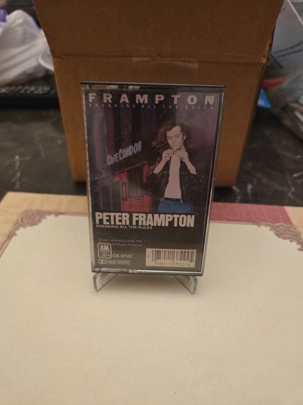 PETER FRAMPTON BREAKING ALL THE RULES A&M RECORDS CS-3722 CASSETTE TAPE Vintage 