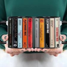 Freeshipping Fleetwood Mac Albums Cassette Collection Retro Accent Mug