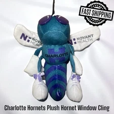 Charlotte Hornets Plush Hornet Window Cling EUC FAST SHIPPING