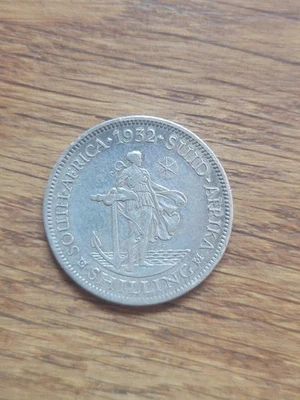Afrique Du Sud Pièce Argent De 1 Shilling 1932 Georges V P3467 - Photo 1/2