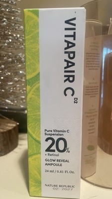 Nature Republic Vitapair C Pure Vitamin C 20 Glow Reveal Ampoule 24ml