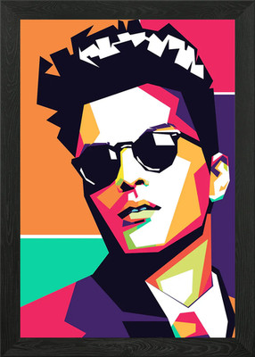 bruno mars gerahmtes Wandbild Poster Leinwanddruck Bild