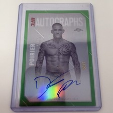 2025 Topps UFC Dustin Poirier Octagon Autographs /99 Green Parallel Card Auto