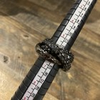 Rarities Carol Brodie Black Spinel Triple Ring 6 — photo 1