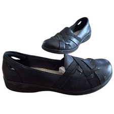 CLARKS WOMENS SIZE 7 BLACK CHEYN CREEK SLIP ON LOAFER