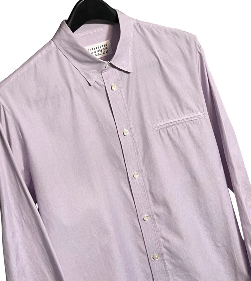 Maison Martin Margiela Line 14 Mens Shirt Sz. EU 50 Slim Fit Medium Button Down - Image 3 of 4