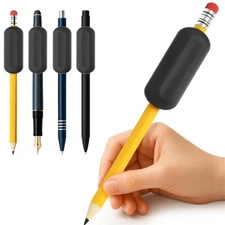 1/4Pcs Pencil Holder Grips Weighted Silicone Pen Grip Ergonomic Writing Aid Grip