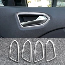 Silver Metal Brushed Inner Door Handle Bezel Trim For Renault Lutecia 2020-2024