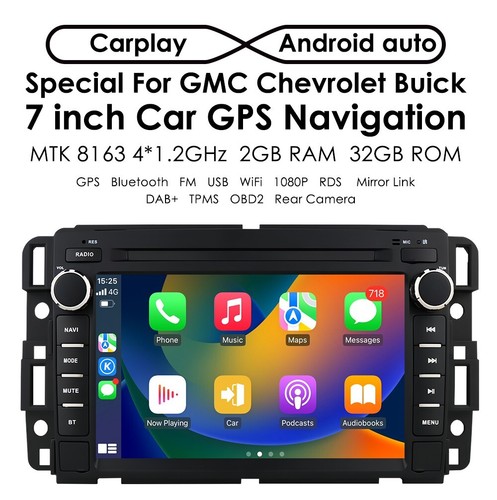 Radio estéreo GPS Android 13 de 2+64 GB para GMC Sierra Yukon Chevy Silverado Car Play - Imagen 15 de 20