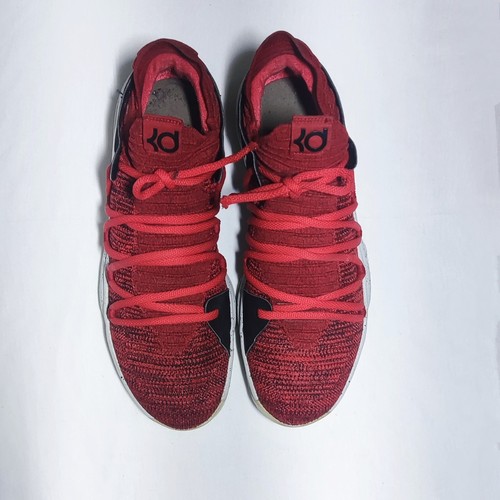 Size 11 - Nike KD 10 Red Velvet / University Red / Pure Platinum - Picture 5 of 8