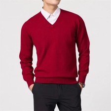 Mens 100 Cashmere Sweater Warm Tops Winter Outwear Casual Comfort Loose Fashion