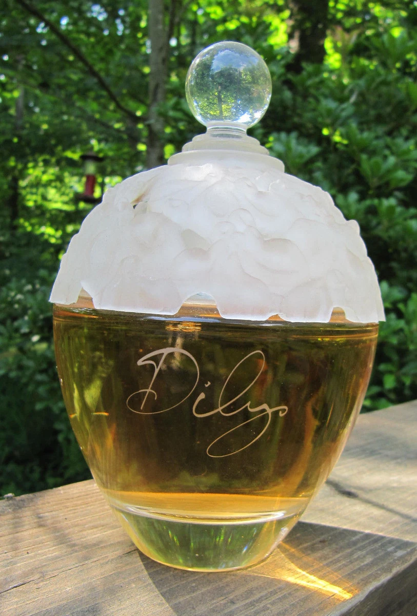 Vtg Laura Ashley DILYS Glass Store Display Factice Dummy Perfume Bottle HTF