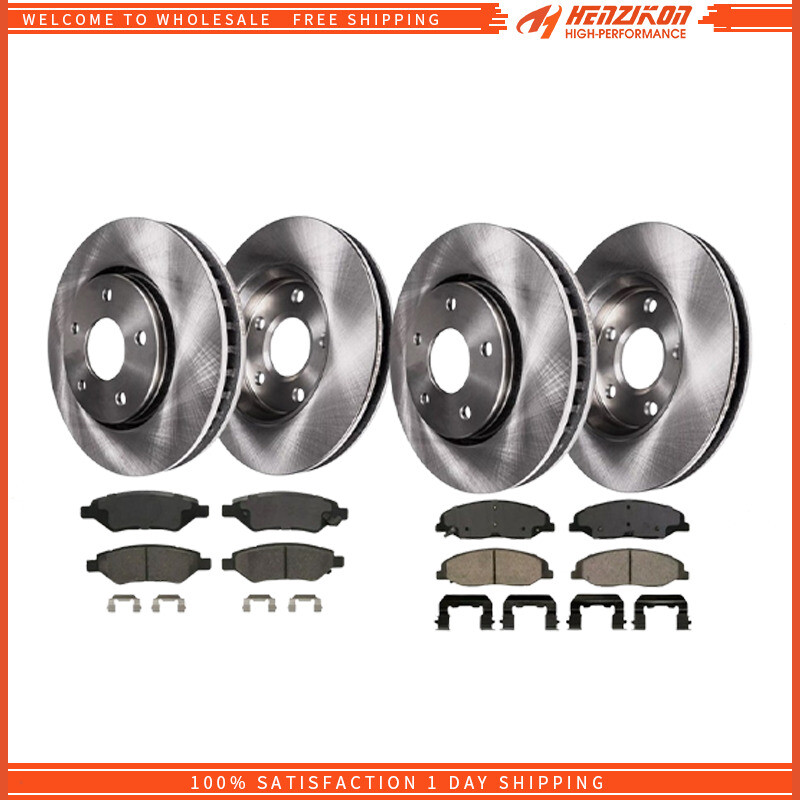 316mm Front 315mm Rear Disc Rotor + Ceramic Brake Pad for 2008-2014 Cadillac CTS