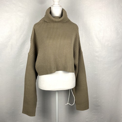 Pull Femme Free Kisses Taupe – Manches Longues, Col Cowl, Maille Légère – Taille M