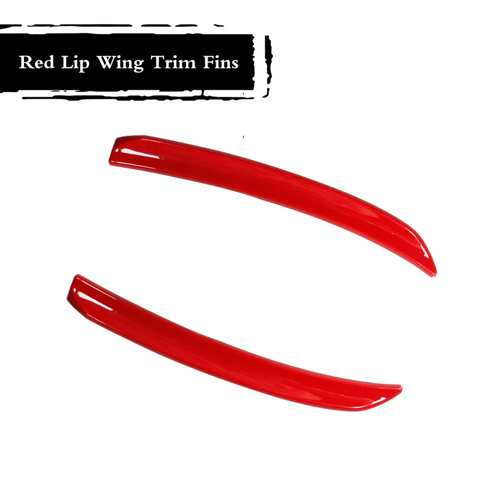 Aletas labiales de extensión de alerón trasero para Mini Cooper F56 F55 S/JCW - rojo Foto 2 de 4