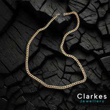 Collana cubana in oro 18 kt con cordino italiano massiccio 22" 5 mm