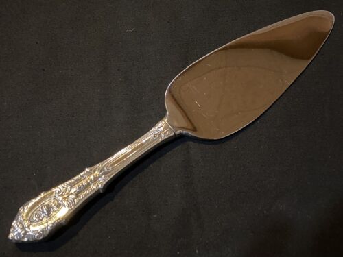 Vintage Rose Point By Wallace Sterling Silver & Stainless Cake/Pie Server - 10” - Picture 1 of 7