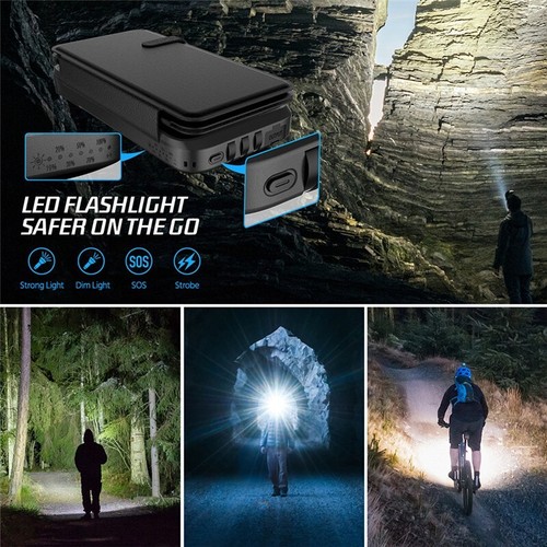 43800 mAh Solar 20W Fast Wireless Portable Power Bank for iPhone, Samsung - Picture 4 of 10