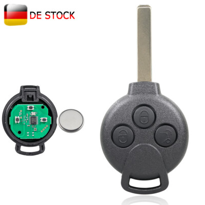 Fernbedienung Funk Schlüssel 433MHz PCF7941 Chip für Smart Fortwo 451 2007-2015