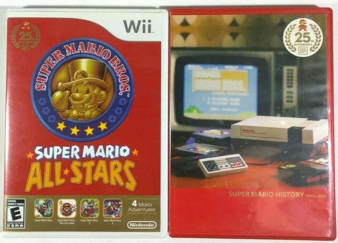 Super mario all hotsell stars wii ebay