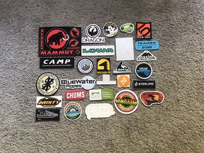 31 Climb Climbing Outdoor Stickers/Decals Patagonia Mammut Petzl Black Diamond