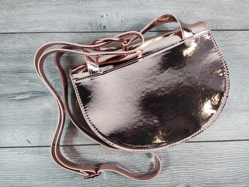 NEW Paco Rabanne Olympea Rose gold Bag Gloss Cross bag Shoulder Bag Womens Small - Picture 2 of 6