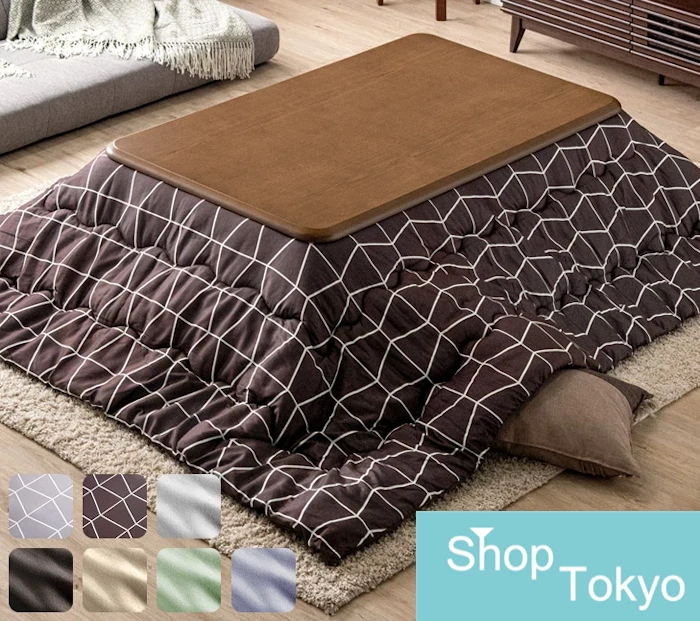 Japanese Kotatsu Heating table with blanket set Japanese table with 100V heater