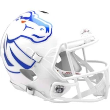Boise State Broncos White Riddell Speed Full Size Replica Football Helmet