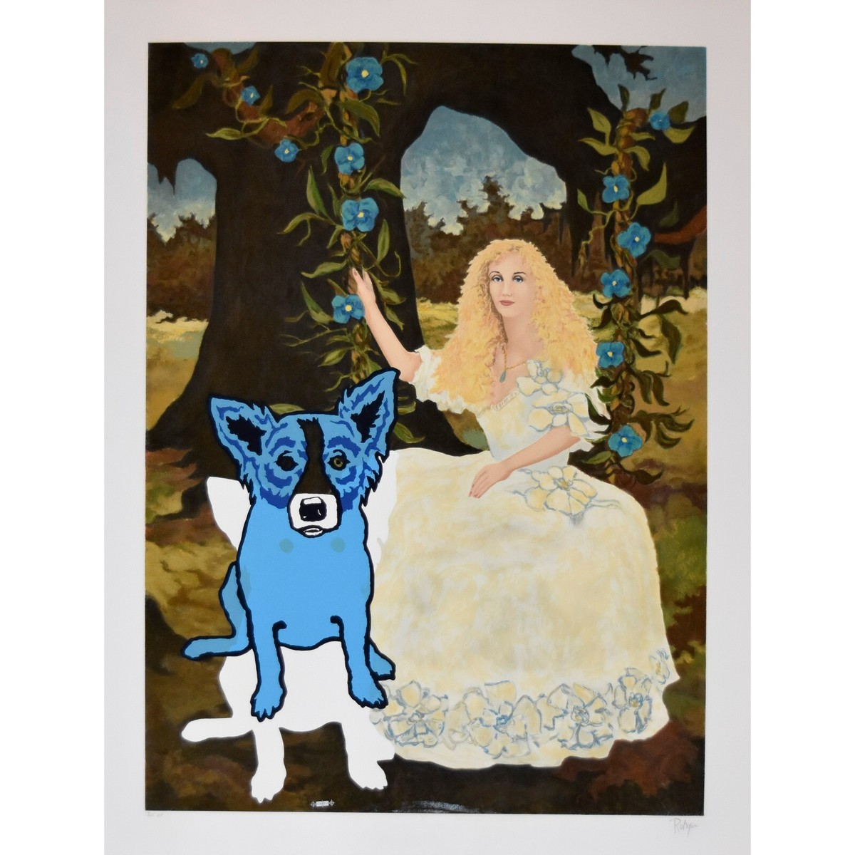 ルグランブルー　BEWARE OF THE DOG タンクトップ レディース2 George Rodrigue Blue Dog 
