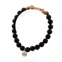 Mineralien Und Edelsteine. Andalusit Armband Aus Den USA + Schwarze Onyx Perlen