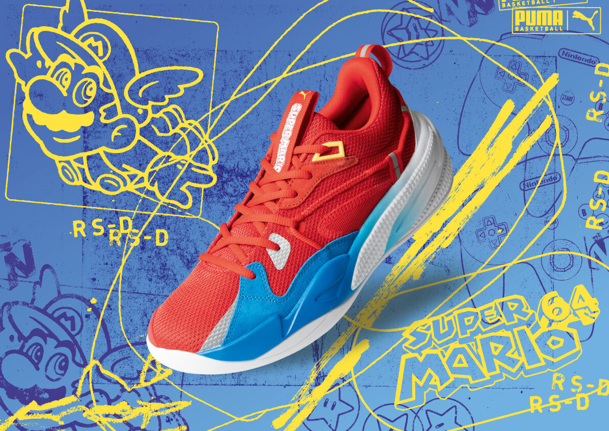 PUMA RS-DREAMER SUPER MARIO 64 BASKETBALL SHOES SIZE US8.5 PUMA RS-DREAMER SUPER MARIO 64 BASKETBALL SHOES SIZE US8.5