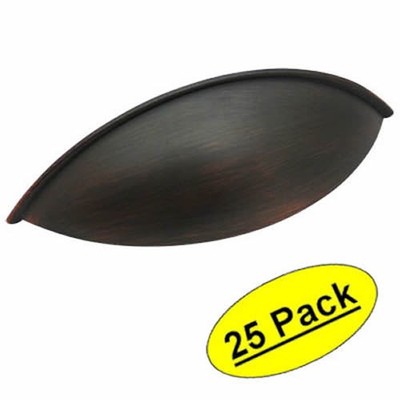 *25 Pack* Cosmas Oil Rubbed Bronze Cabinet Hardware Cup Pulls #9236ORB