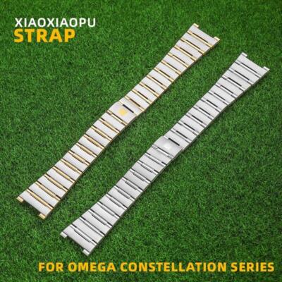 22x14mm Uhrenarmband Armband für OMEGA CONSTELLATION Edelstahl Silberband